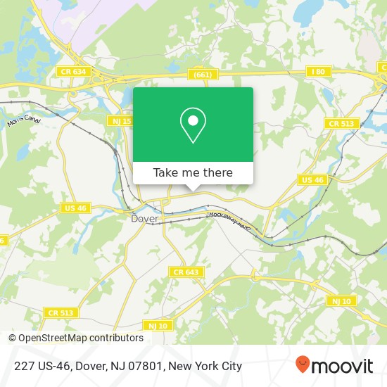 Mapa de 227 US-46, Dover, NJ 07801