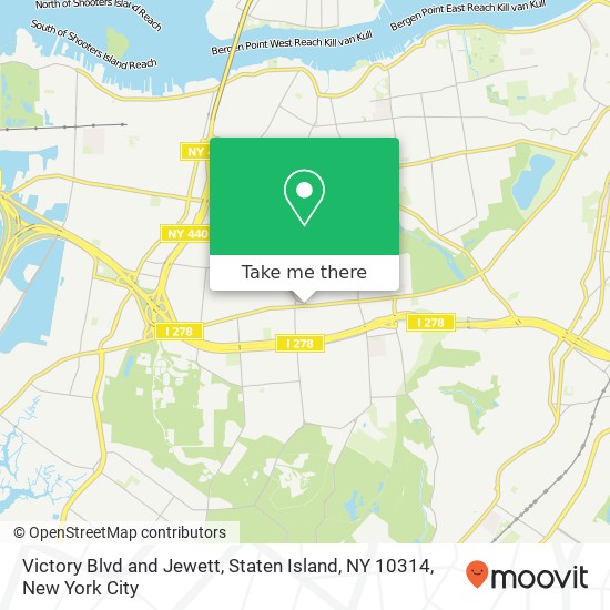 Victory Blvd and Jewett, Staten Island, NY 10314 map