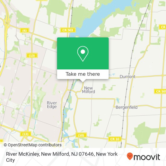 Mapa de River McKinley, New Milford, NJ 07646