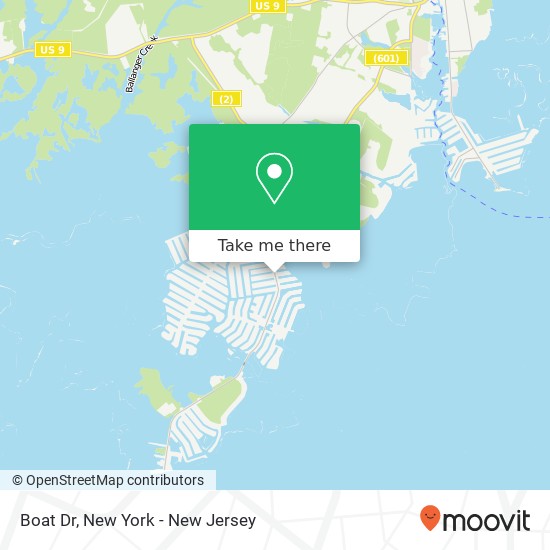 Mapa de Boat Dr, Little Egg Harbor Twp (WEST TUCKERTON), NJ 08087