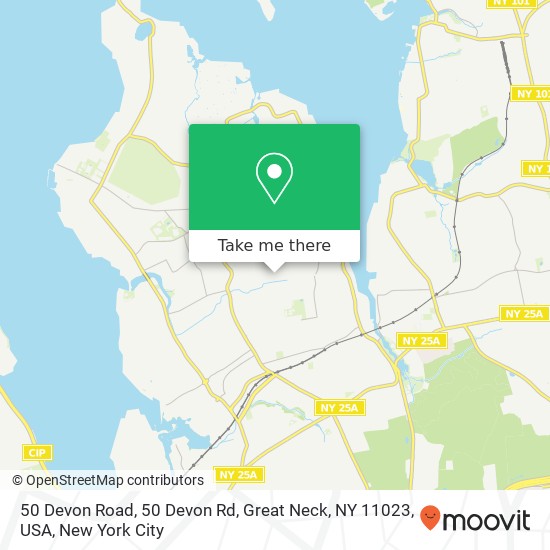 50 Devon Road, 50 Devon Rd, Great Neck, NY 11023, USA map