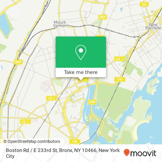 Mapa de Boston Rd / E 233rd St, Bronx, NY 10466