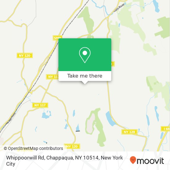 Mapa de Whippoorwill Rd, Chappaqua, NY 10514
