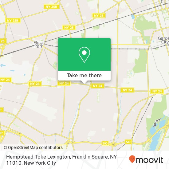 Mapa de Hempstead Tpke Lexington, Franklin Square, NY 11010