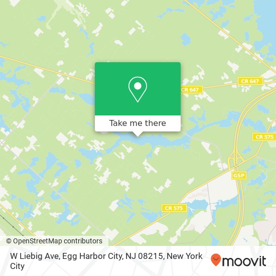 W Liebig Ave, Egg Harbor City, NJ 08215 map