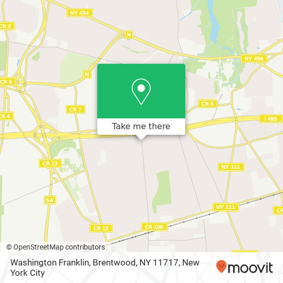 Washington Franklin, Brentwood, NY 11717 map