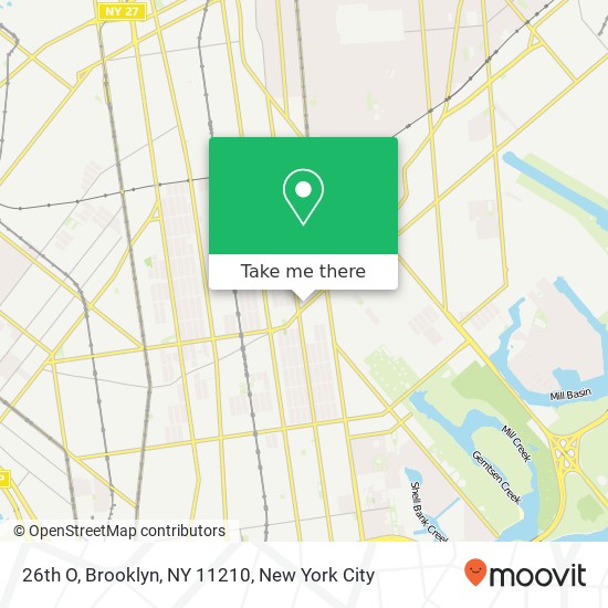 Mapa de 26th O, Brooklyn, NY 11210