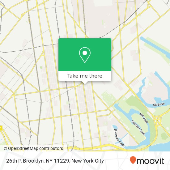 Mapa de 26th P, Brooklyn, NY 11229