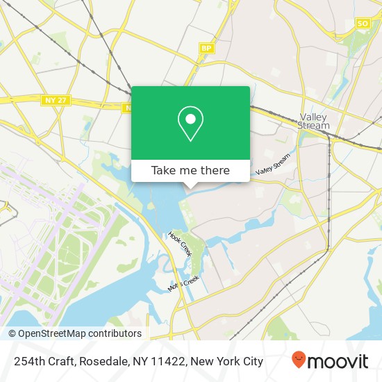 Mapa de 254th Craft, Rosedale, NY 11422