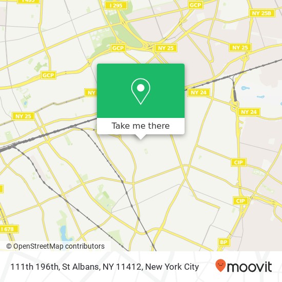 Mapa de 111th 196th, St Albans, NY 11412