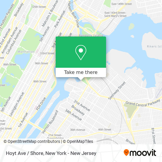 Hoyt Ave / Shore map