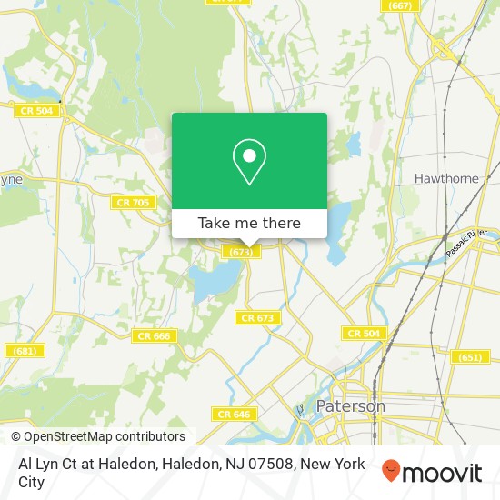 Mapa de Al Lyn Ct at Haledon, Haledon, NJ 07508