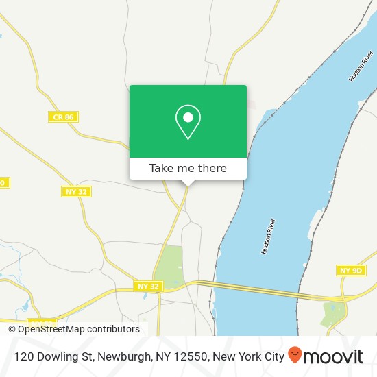 Mapa de 120 Dowling St, Newburgh, NY 12550