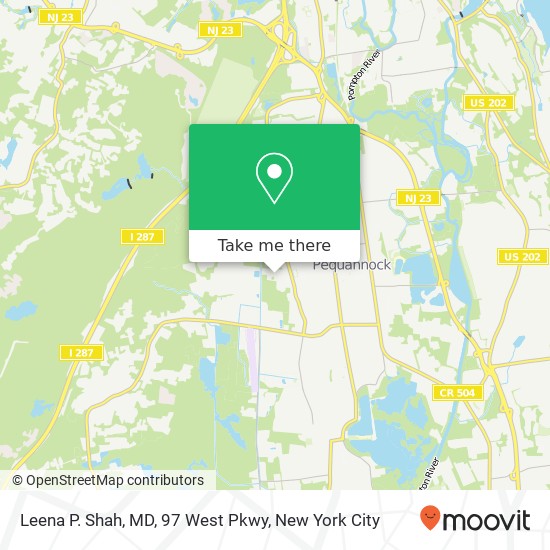 Mapa de Leena P. Shah, MD, 97 West Pkwy