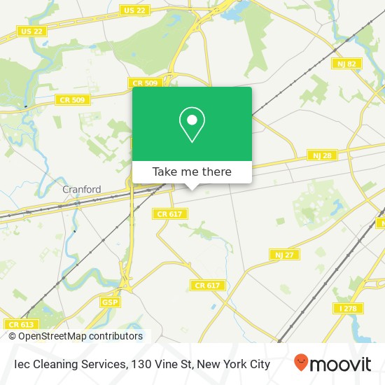 Mapa de Iec Cleaning Services, 130 Vine St
