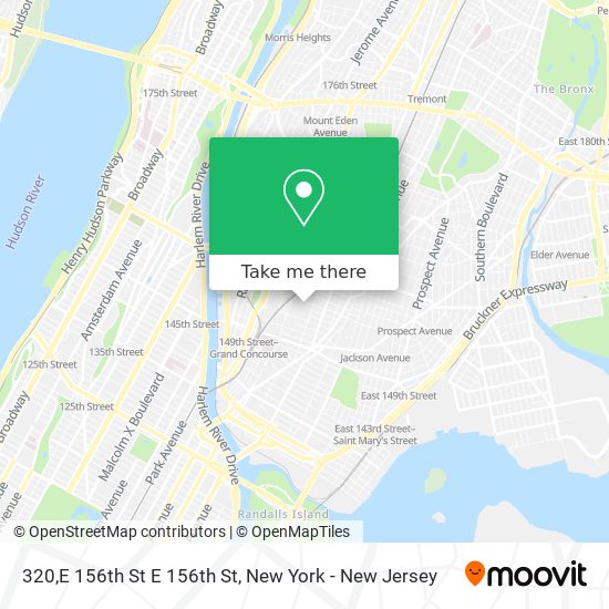 320,E 156th St E 156th St map