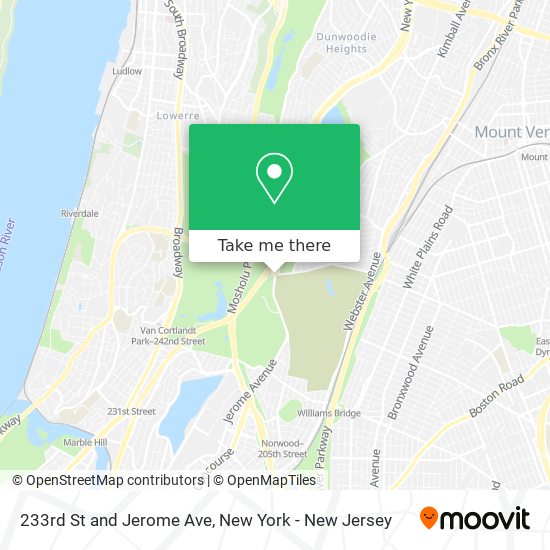 233rd St and Jerome Ave map