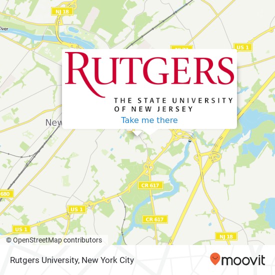 Rutgers University map