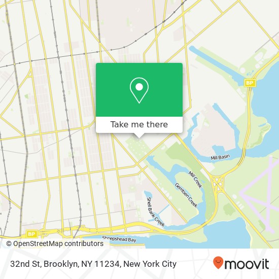 Mapa de 32nd St, Brooklyn, NY 11234