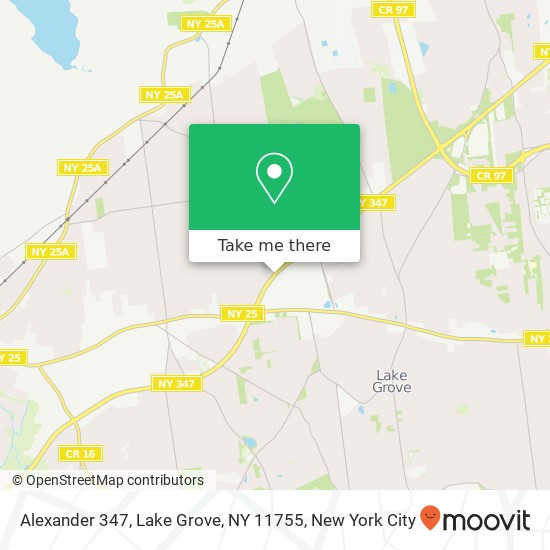 Mapa de Alexander 347, Lake Grove, NY 11755