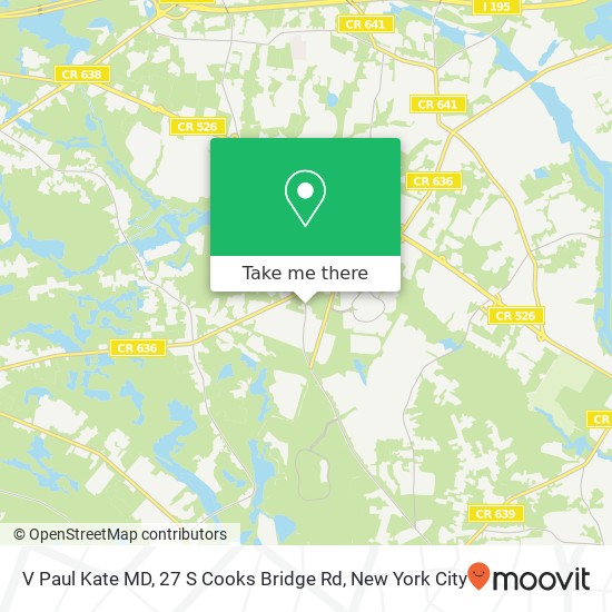Mapa de V Paul Kate MD, 27 S Cooks Bridge Rd