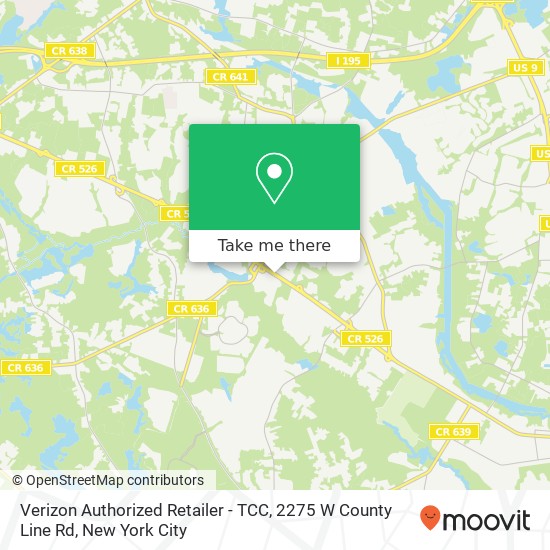 Verizon Authorized Retailer - TCC, 2275 W County Line Rd map