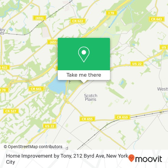 Mapa de Home Improvement by Tony, 212 Byrd Ave