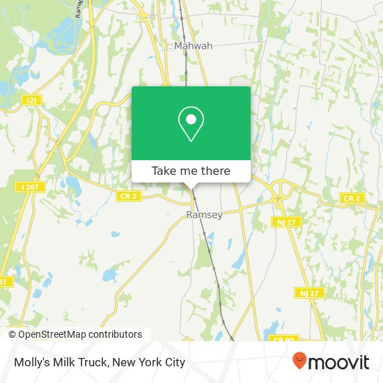 Molly's Milk Truck map