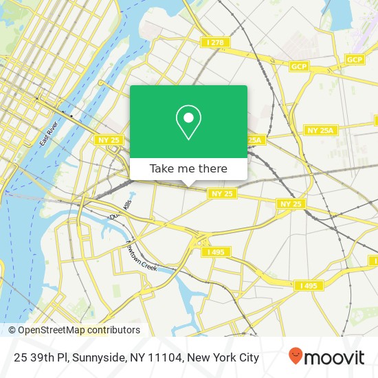25 39th Pl, Sunnyside, NY 11104 map