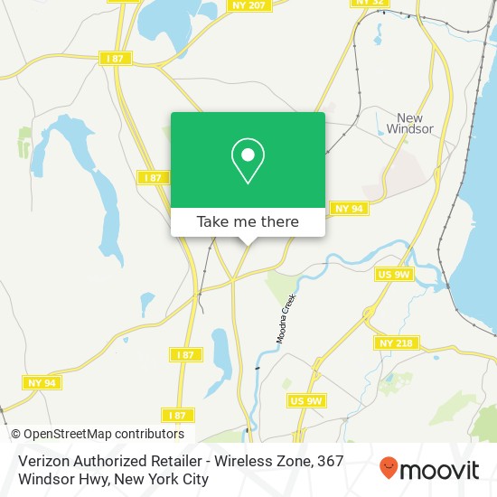 Mapa de Verizon Authorized Retailer - Wireless Zone, 367 Windsor Hwy