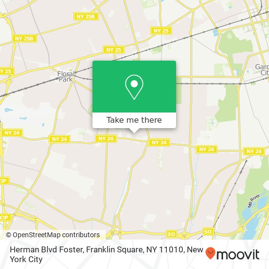 Mapa de Herman Blvd Foster, Franklin Square, NY 11010