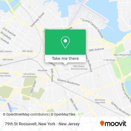Mapa de 79th St Roosevelt