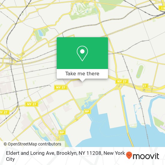 Mapa de Eldert and Loring Ave, Brooklyn, NY 11208