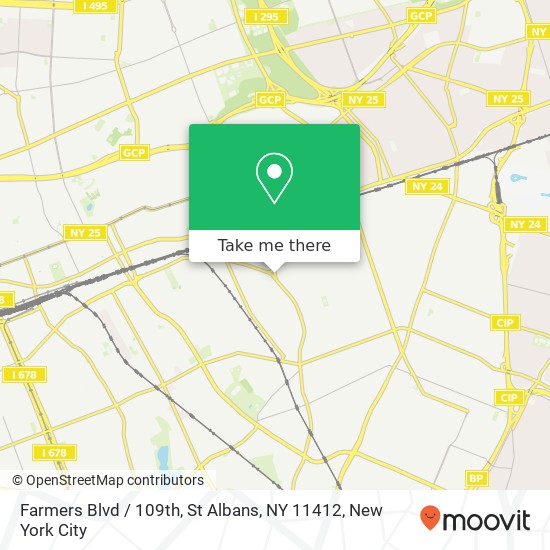 Mapa de Farmers Blvd / 109th, St Albans, NY 11412