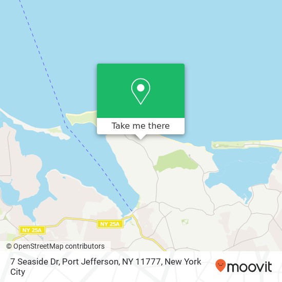 Mapa de 7 Seaside Dr, Port Jefferson, NY 11777