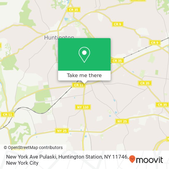 Mapa de New York Ave Pulaski, Huntington Station, NY 11746