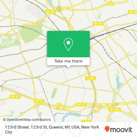 123rd Street, 123rd St, Queens, NY, USA map