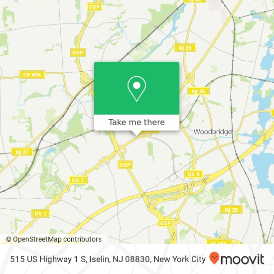 Mapa de 515 US Highway 1 S, Iselin, NJ 08830