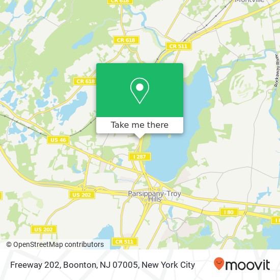 Mapa de Freeway 202, Boonton, NJ 07005