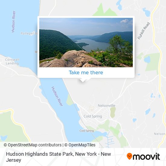 Hudson Highlands State Park map