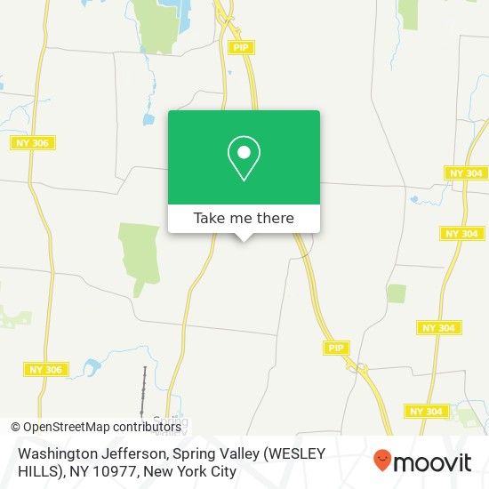 Washington Jefferson, Spring Valley (WESLEY HILLS), NY 10977 map