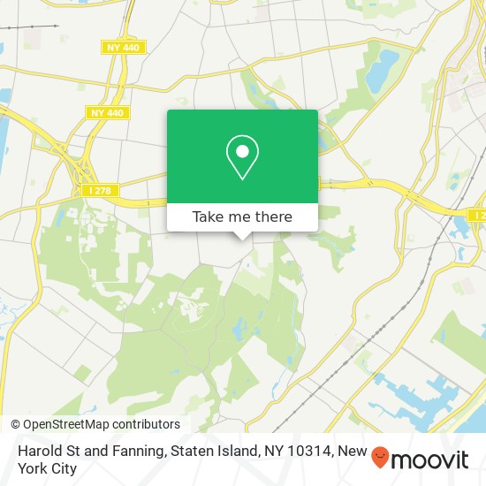 Harold St and Fanning, Staten Island, NY 10314 map