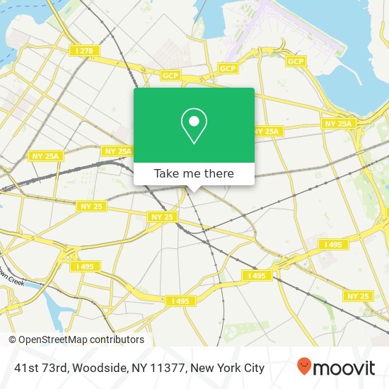 Mapa de 41st 73rd, Woodside, NY 11377