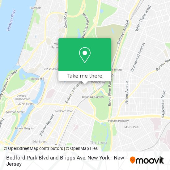 Mapa de Bedford Park Blvd and Briggs Ave