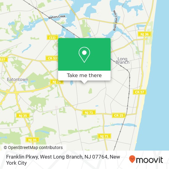 Franklin Pkwy, West Long Branch, NJ 07764 map