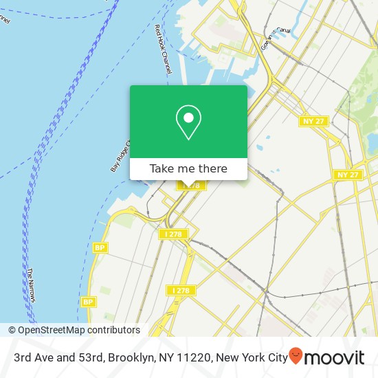 Mapa de 3rd Ave and 53rd, Brooklyn, NY 11220