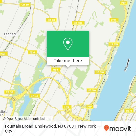 Mapa de Fountain Broad, Englewood, NJ 07631