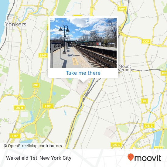 Mapa de Wakefield 1st, Yonkers, NY 10704