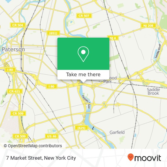 Mapa de 7 Market Street