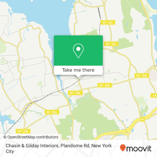 Mapa de Chasin & Gilday Interiors, Plandome Rd